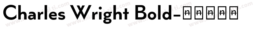Charles Wright Bold字体转换